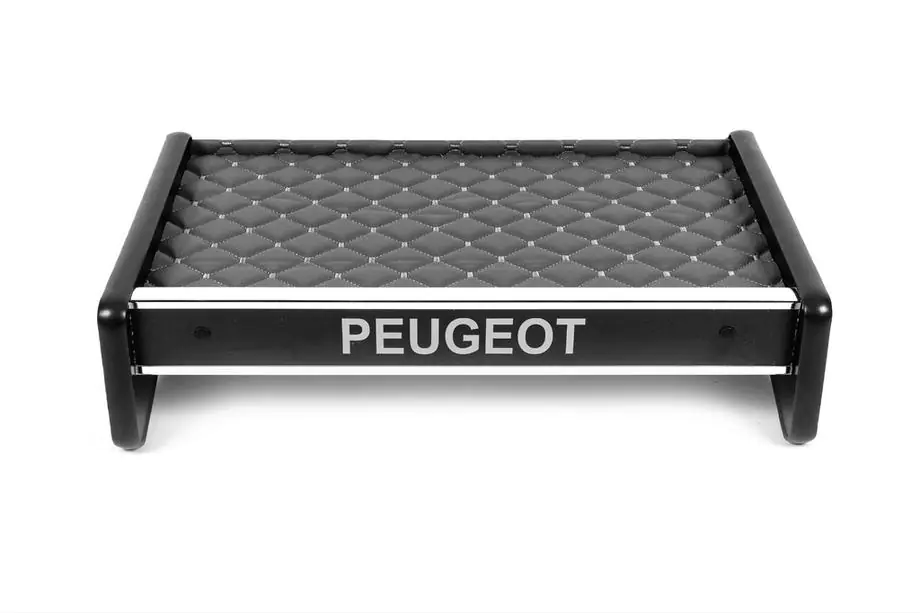 Peugeot Boxer 2006-2025 гг. Полка на панель (Серая с серой строчкой) Image