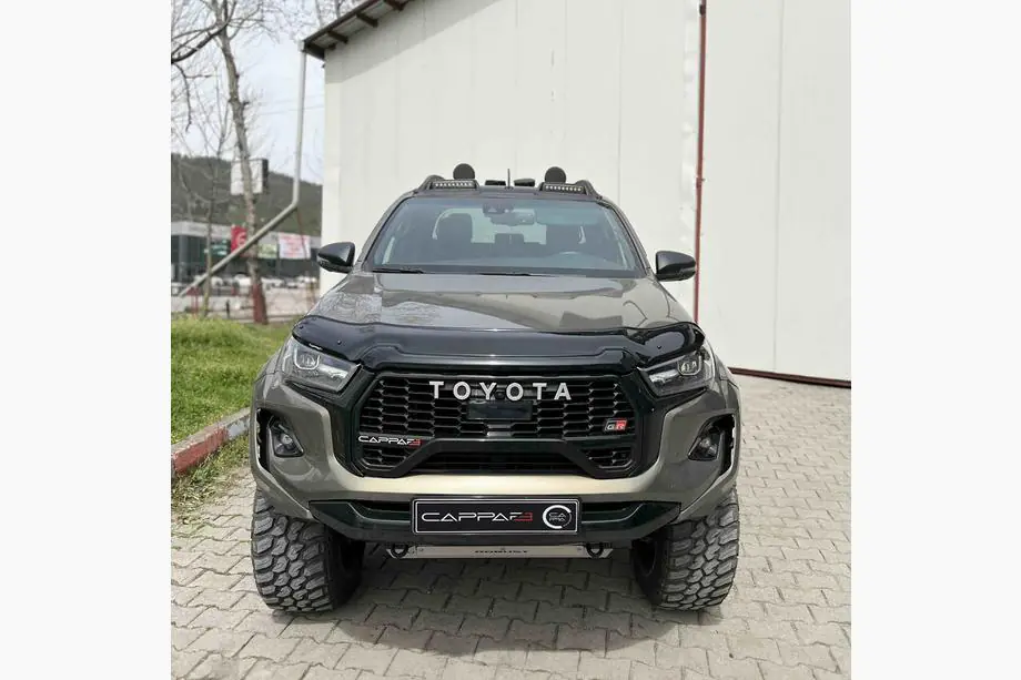 Toyota Hilux 2015- гг. Дефлектор капота (2020+, EuroCap) Image
