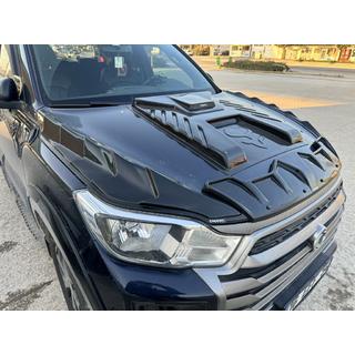 Накладка на капот Dragon (ABS) SsangYong Musso ІІ 2018- гг. фото 3