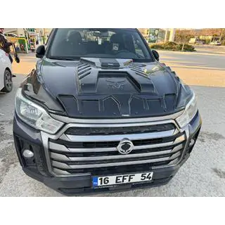 Накладка на капот (ABS) SsangYong Musso II 2018– гг. фото 2