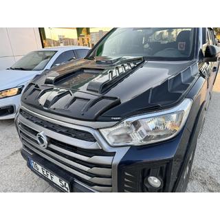 Накладка на капот (ABS) SsangYong Musso ІІ 2018- гг. фото 4