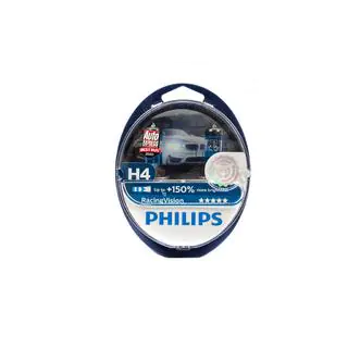 Лампа фары Philips H4 60/55W 12342GT Racing Vision +150% фото 2