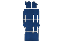 Mercedes Vito/V-class W447 2014- гг. Коврики EVA V-class ExtraLong 2 боковые (Только самовывоз, полный салон, Синий) фото 1