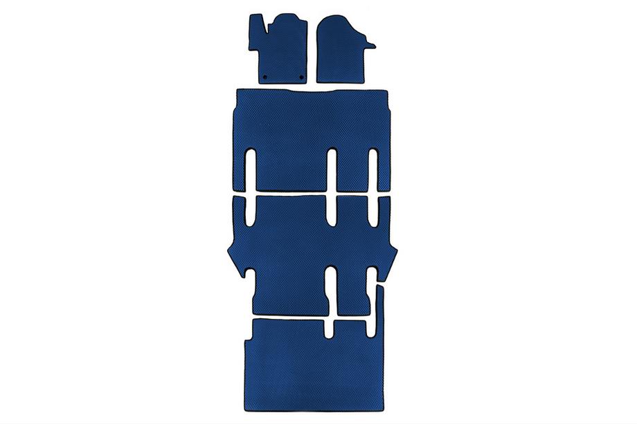 Mercedes Vito/V-class W447 2014- гг. Коврики EVA V-class ExtraLong 2 боковые (Только самовывоз, полный салон, Синий) Image