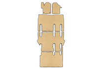 Mercedes Vito/V-class W447 2014- гг. Коврики EVA V-Class ExtraLong 2 боковых (Только самовывоз, полный салон, Бежевые) фото 1