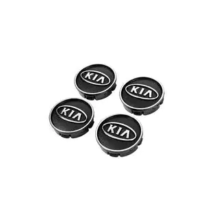 Черные Колпачки на Диски kia60tur-bl (59мм на 55мм, 4 шт) фото 1