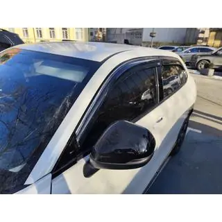 Ветровики с хромированным молдингом (4 шт, Niken) Honda eNP1 2022- гг. фото 4