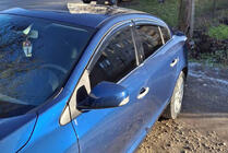 Ветровики с хромированным молдингом (4 шт, Niken) фото 1