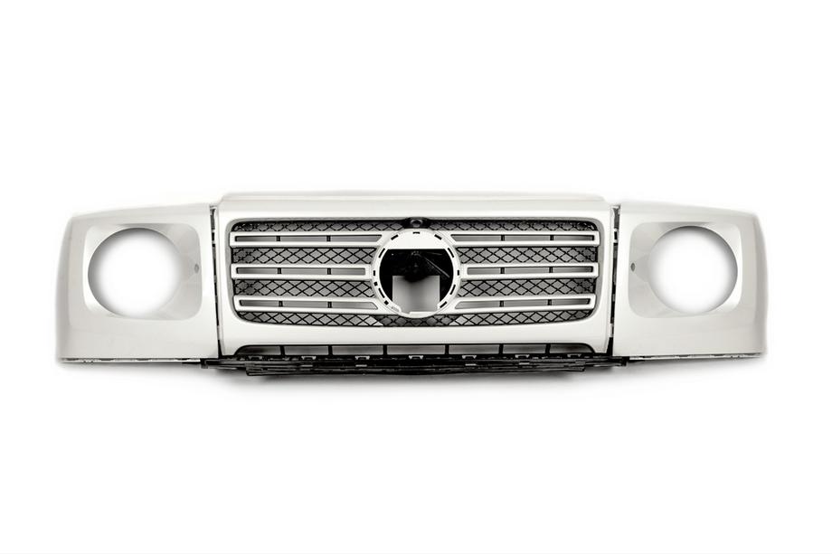 Mercedes G class W463 2018-2024 гг. Решетка радиатора и накладки на фары (Оригинал) Фото 2