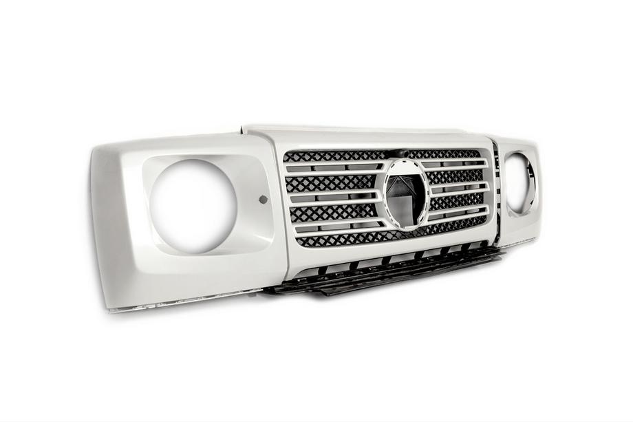 Mercedes G class W463 2018-2024 гг. Решетка радиатора и накладки на фары (Оригинал) Фото 3