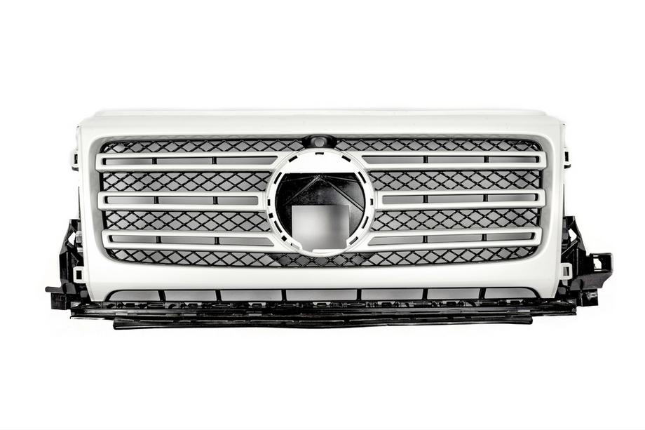 Mercedes G сlass W463 2018-2024 гг. Решетка радиатора (Белая, Оригинал) Image