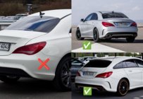 Mercedes CLA C117 2013-2019 гг. Премиум брызговики для CLA45 (4 шт) фото 2