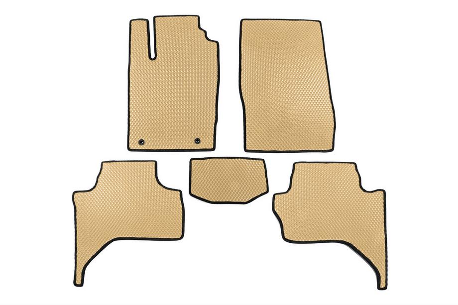 Mitsubishi L200 2015-2024 гг. Коврики EVA (Long base, Бежевый) Image