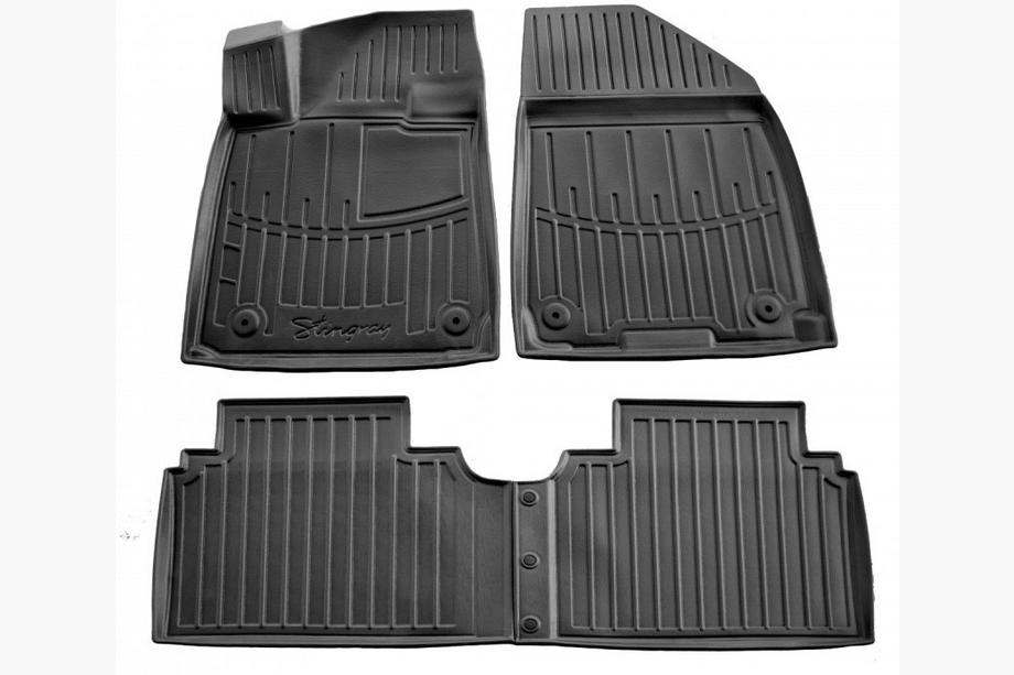 Hyundai Ioniq 6 2022- гг. Резиновые коврики Stingray 3D (4 шт) Image