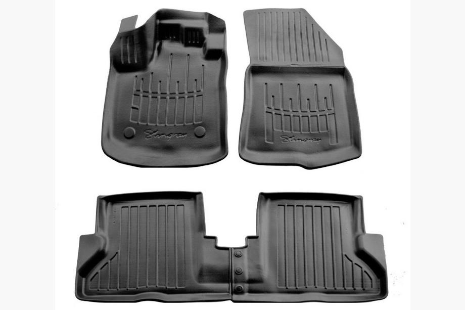 Dacia Dokker 2013-2022 гг. Резиновые коврики Stingray 3D (4 шт) Image