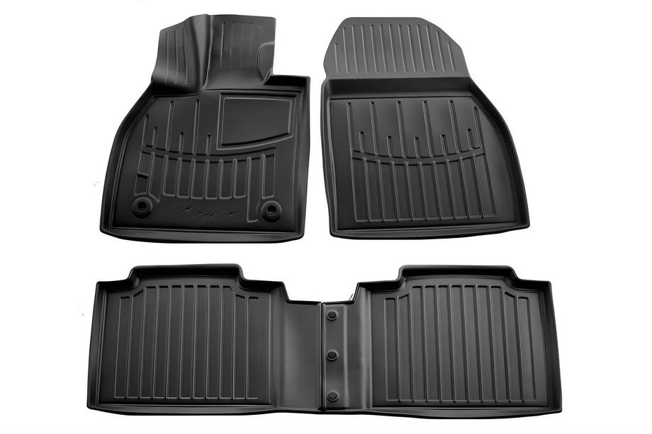 Toyota bZ4X 2022- гг. Коврики резиновые Stingray 3D (4 шт, полиуретан) Image