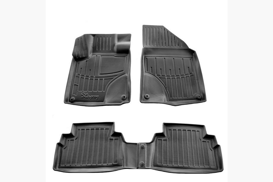 Geely Binyue/Coolray 2018- гг. Резиновые коврики Stingray 3D (4 шт) Image