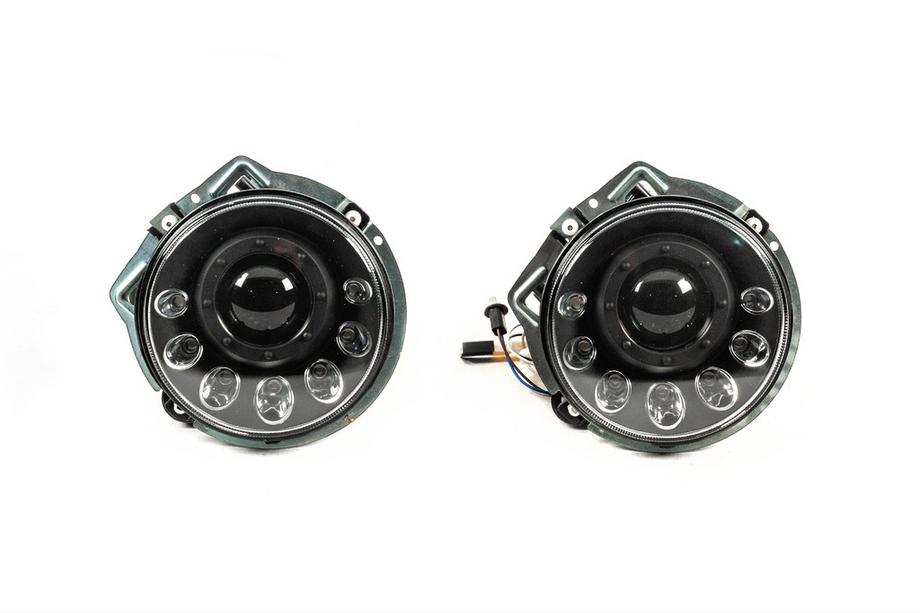 Mercedes G сlass W463 1990-2018 гг. Передние Фары Manor Black LED (2006-2017) Image