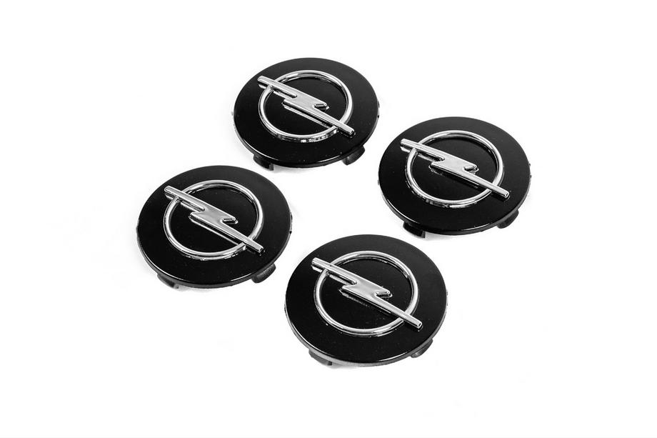 Opel Колпачки на диски 65/58мм op6558b (черные, 4 шт) Image
