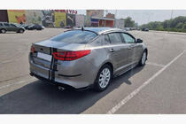 Универсальные накладки на боковые пороги Niken Grey (ABS) (4шт) фото 10