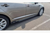 Универсальные накладки на боковые пороги Niken Grey (ABS) (4шт) фото 4