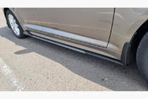 Универсальные накладки на боковые пороги Niken Grey (ABS) (4шт) фото 3