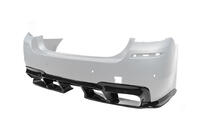 BMW 5 серия F10/F11 2010–2016 гг. Задний диффузор DPT V-1 (для M-Performance, Черный Глянец) фото 14
