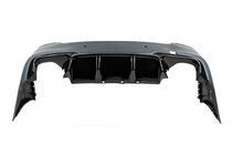 BMW 5 серия F10/F11 2010–2016 гг. Задний диффузор DPT V-2 (для M-Performance, Черный Глянец) фото 9