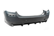 BMW 5 серия F10/F11 2010–2016 гг. Задний диффузор DPT V-2 (для M-Performance, Черный Глянец) фото 6