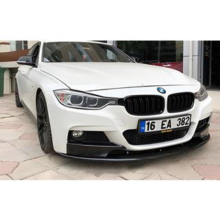 BMW 3-Series F30 M-Performance Накладка на передний бампер DPT Lip (черный глянец)