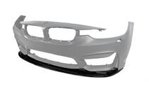 BMW 3 серия F30/F31 2012-2019 гг. Передний Лип-спойлер DPT V-1 (Для M3, Черный Глянец) фото 2