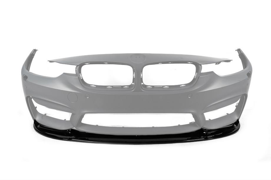 BMW 3 серия F30/F31 2012-2019 гг. Передний Лип-спойлер DPT V-1 (Для M3, Черный Глянец) Фото 9