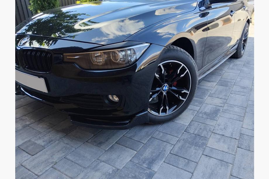 BMW 3 серия F30/F31 2012-2019 гг. Накладки на пороги DPT V-1 (для порогов M-Sport, черный глянец) Фото 7