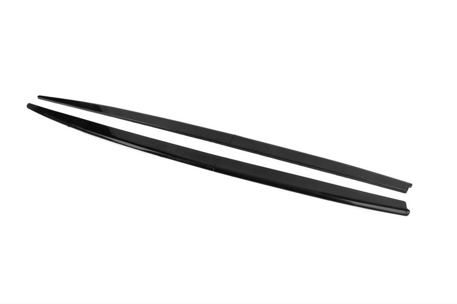 BMW 3 серия F30/F31 2012-2019 гг. Накладки на пороги DPT V-1 (для порогов M-Sport, черный глянец) Фото 4