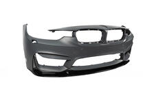 BMW 3 серия F30/F31 2012-2019 гг. Передняя Губа Бампера DPT Lip V-2 (Для M3, Черный Глянец) фото 13