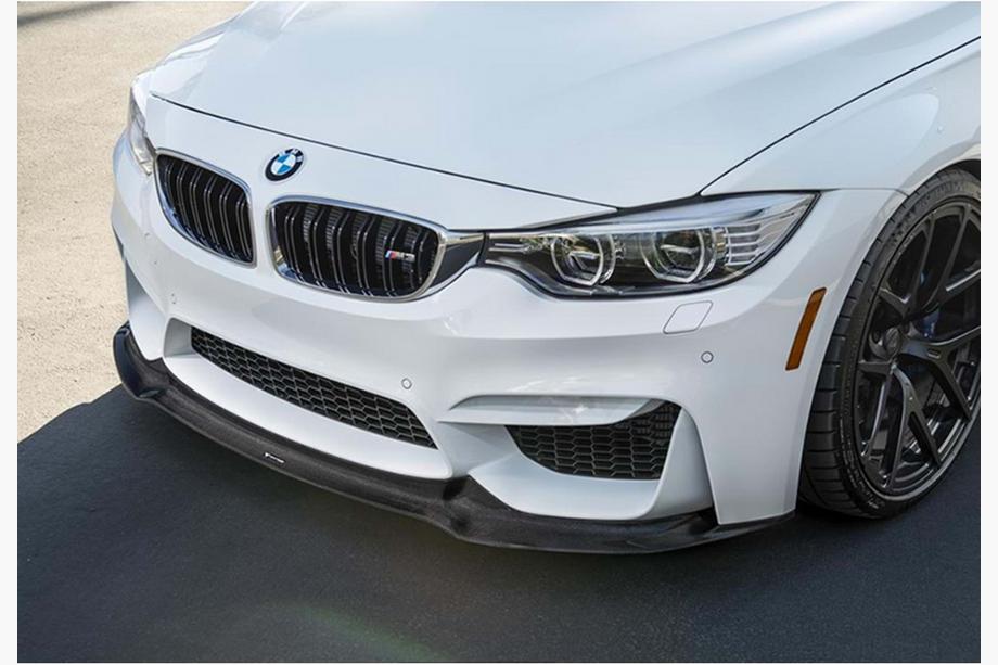 BMW 3 серия F30/F31 2012-2019 гг. Передняя Губа Бампера DPT Lip V-2 (Для M3, Черный Глянец) Фото 5