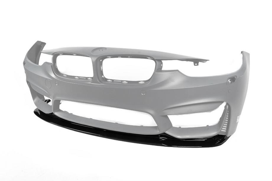 BMW 3 серия F30/F31 2012-2019 гг. Передняя Губа Бампера DPT Lip V-2 (Для M3, Черный Глянец) Фото 10