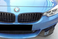 BMW 4 серия F32/F33/F36 2012-2020 гг. Накладка на передний бампер DPT Flap V-1 (для M-Technic, черный глянец) фото 5