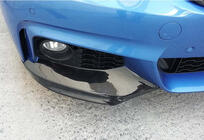 BMW 4 серия F32/F33/F36 2012-2020 гг. Накладка на передний бампер DPT Flap V-1 (для M-Technic, черный глянец) фото 6