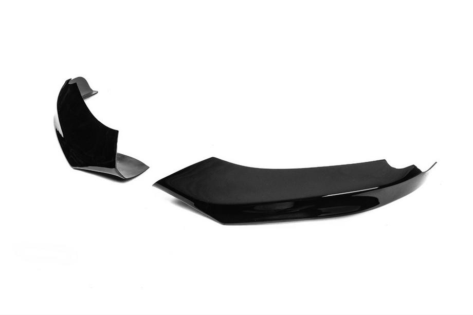 BMW 4 серия F32/F33/F36 2012-2020 гг. Накладка на передний бампер DPT Flap V-1 (для M-Technic, черный глянец) Фото 7