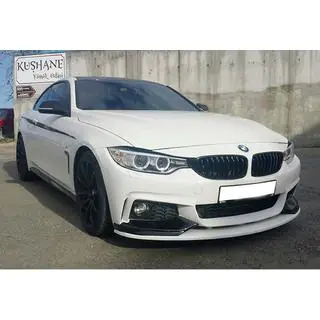 Накладка на передний бампер DPT LIP V-3 (для M-Sport, чёрный глянец) фото 1