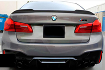 BMW 5 серия G30/G31 2017-2023 гг. Спойлер CS-Style (Черный Глянец) фото 1