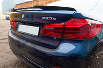 BMW 5 серия G30/G31 2017-2023 гг. Спойлер M4-Style (Черный Глянец) фото 2