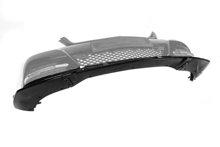Mercedes C-class W204 2007-2015 гг. Передний Лип-Спойлер DPT V1 (2011-2015, Черный Глянец) Фото 7