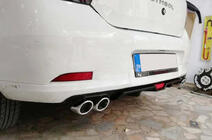 Универсальный Задний Диффузор DPT V-7 (ABS) (Черный Глянец) фото 8