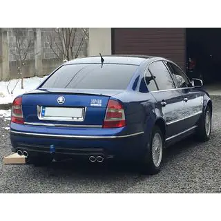 Универсальный задний диффузор DPT V-9 (ABS) (черный матовый) фото 2