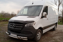 Mercedes Sprinter W907/W910 2018- гг. Передняя нижняя защита Shark фото 1