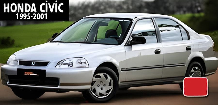 Накладки на дзеркала BMW-Style (2 шт) для Honda Civic 1995-2001 рр - фото 7