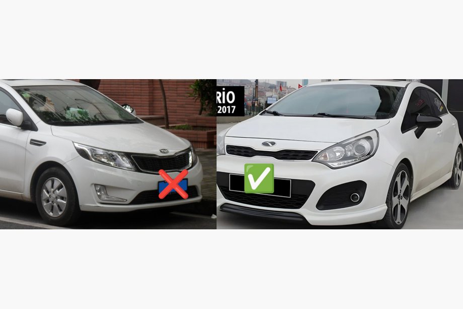 Kia Rio 2012-2017 гг. Накладки на Зеркала BMW-Style (Без Поворотника, 2 шт) Фото 2