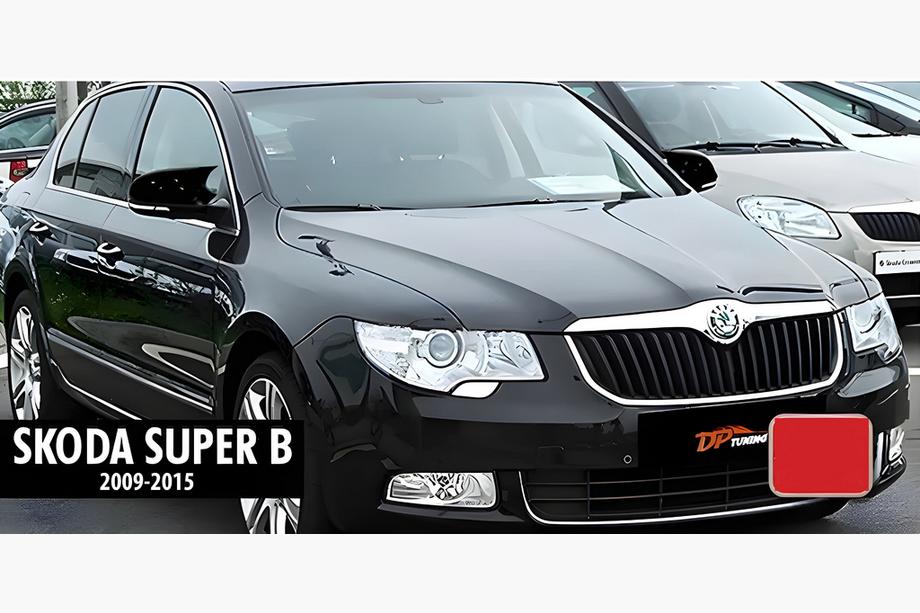 Skoda Superb 2009-2015 гг. Накладки на Зеркала BMW-Style (2 шт) Фото 5